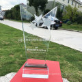 Trofeo de cristal de encargo del premio de la mejor calidad de la venta caliente